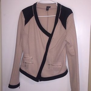 Blazer nude and black
